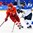 GANGNEUNG, SOUTH KOREA - FEBRUARY 21: Olympic Athletes from Russia's Olga Sosina #18 stickhandles the puck away from Finland's Ronja Savolainen #88 during bronze medal round action at the PyeongChang 2018 Olympic Winter Games. (Photo by Andrea Cardin/HHOF-IIHF Images)

